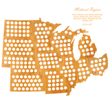 Wood USA Puzzle Map
