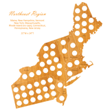 Wood USA Puzzle Map