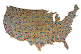 Wood USA Puzzle Map