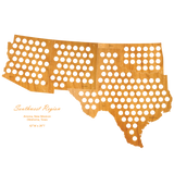 Wood USA Puzzle Map